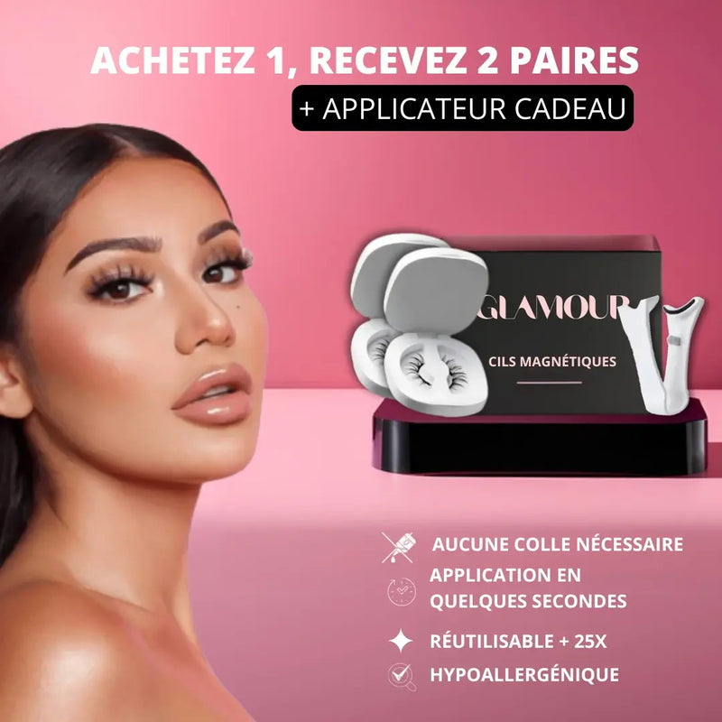 Achetez 1, Obtenez 2 Paires| Cils Magnétiques Glamour - Offre de Noël