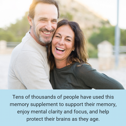 Happy senior couple enjoying mental clarity with Advanced Memory Formula