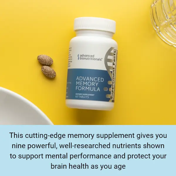 Advanced Memory Formula supplement capsules and bottle